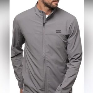 Travis Mathew Men's Gray Crystal Cove 2.0 Full Zip-Up Golf Jacket XXL NWOT